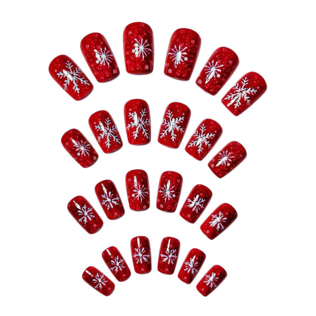 Creative Nail Art with Festive Snowflake Design Stornfield