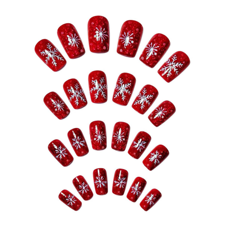 Creative Nail Art with Festive Snowflake Design Stornfield