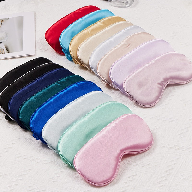 Women's ergonomic sleep mask made of satin-like material with contoured eye area Stornfield