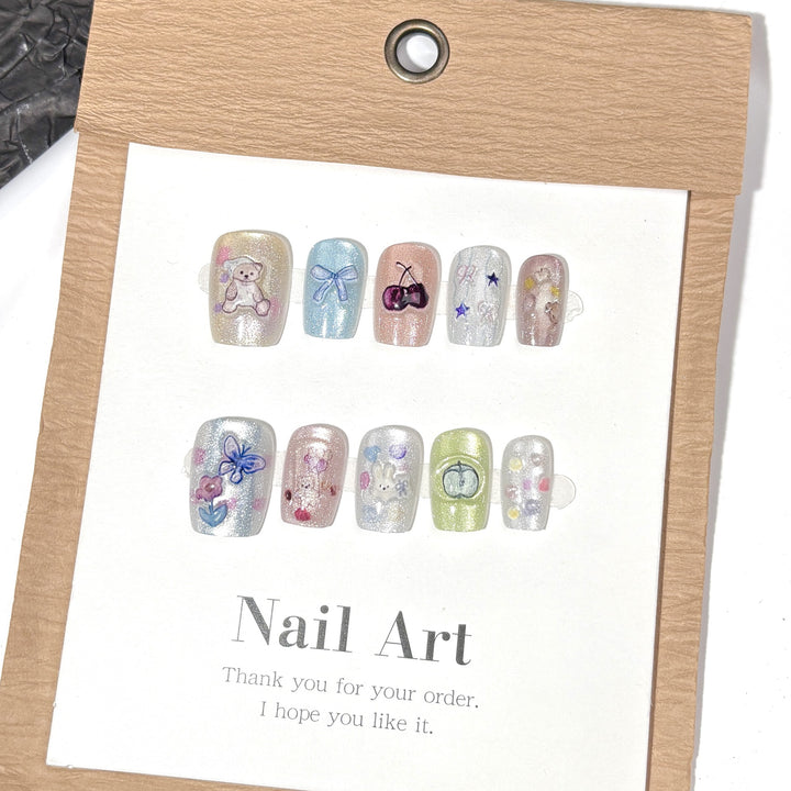 Creative Press-On Nail Art Design Kit
