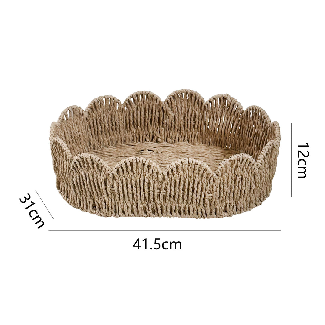 Decorative hand-woven storage basket Stornfield