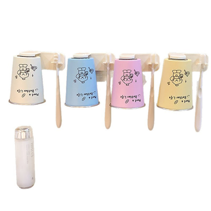Wall-mounted toothbrush holder with playful design Stornfield