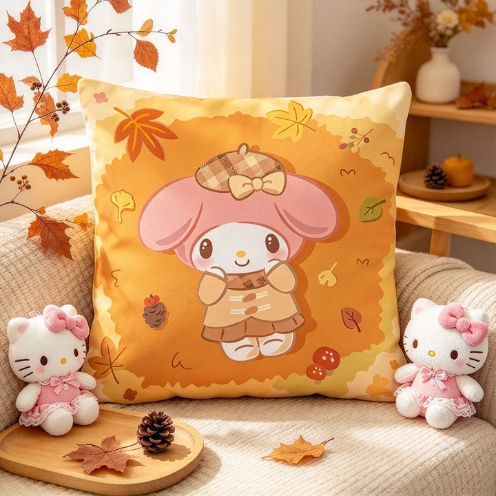 Cute Cartoon-Themed Decorative Pillow