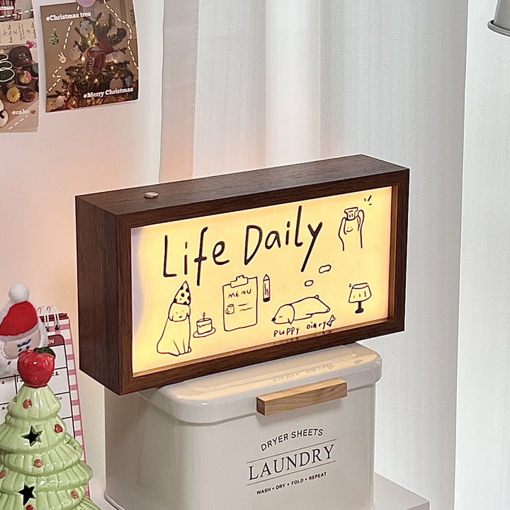 Artistic LED Shadow Box Lamp