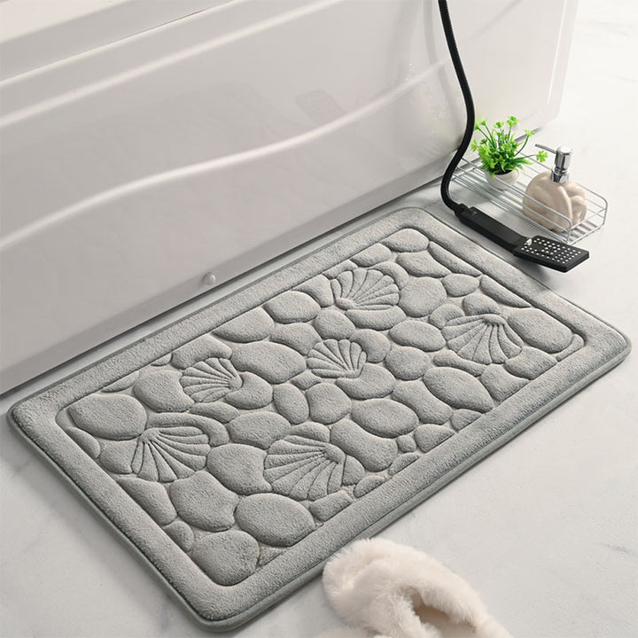 Textured Seashell Bath Mat