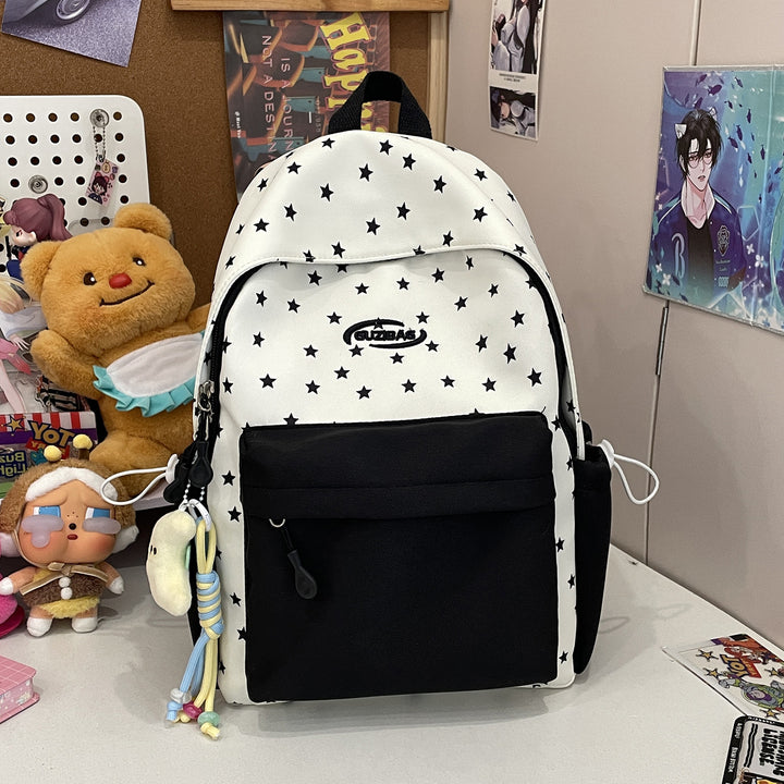 Stylish Printed Backpack with Fun Character Accents Stornfield