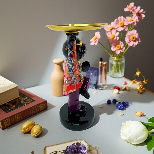 Decorative sculpture with tray Stornfield