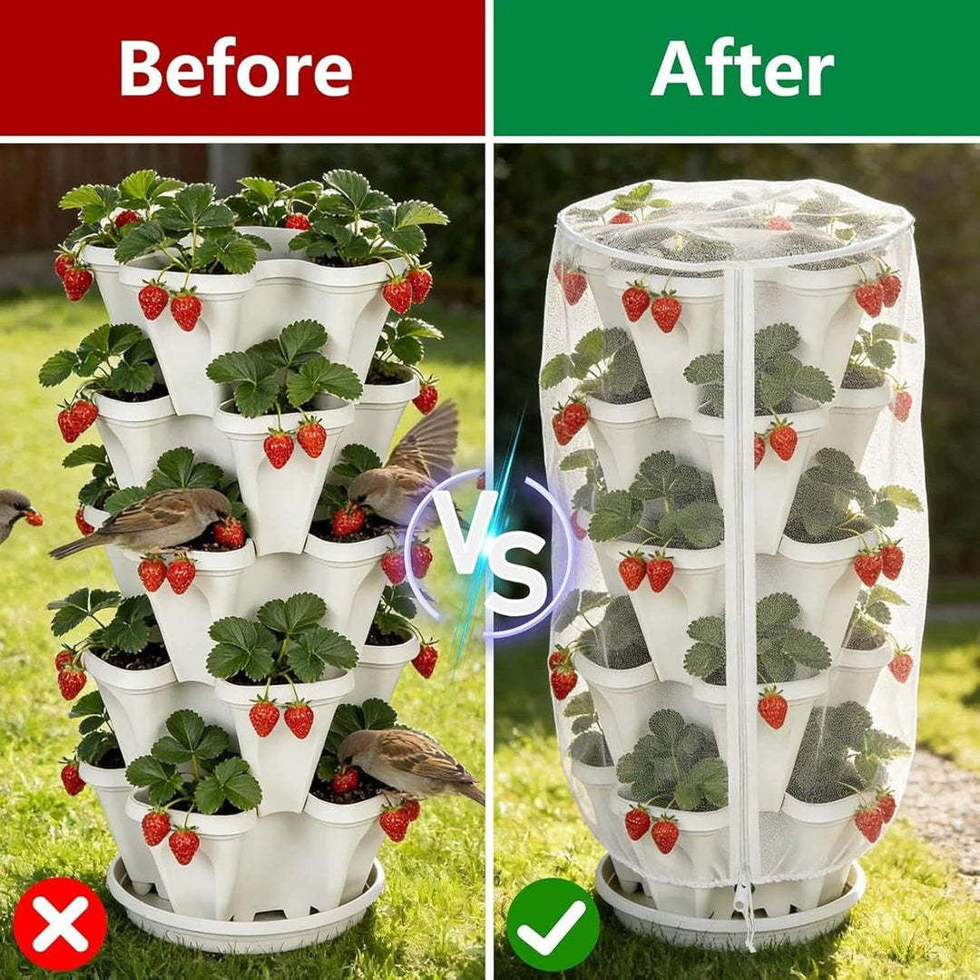 Multi-Layered Vertical Hydroponic Planter Cover Stornfield