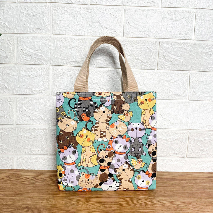 Cute Cat Print Tote Bag Stornfield