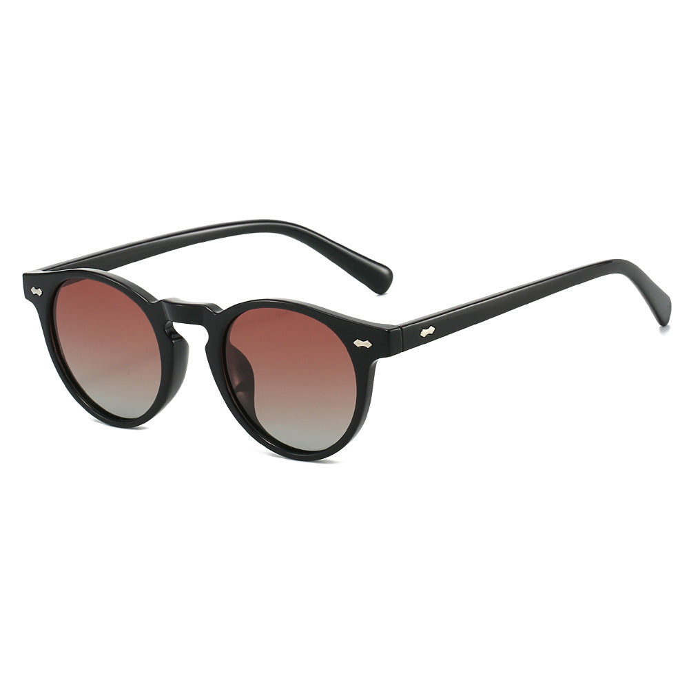 Ladies Vintage Sunglasses with Round Lenses and Transparent Frame Stornfield