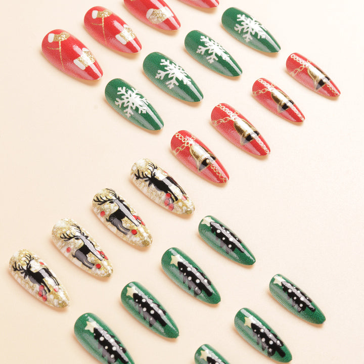 Festive Themed Press-On Nail Art Stornfield
