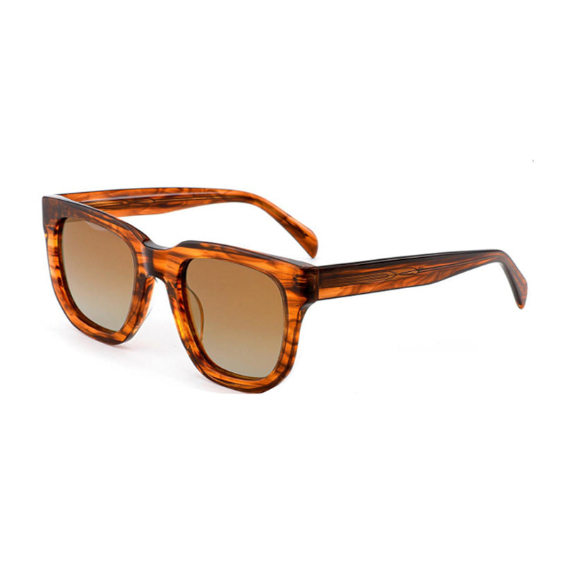 Ladies' fashionable sunglasses with a sturdy plastic frame and brown lenses Stornfield