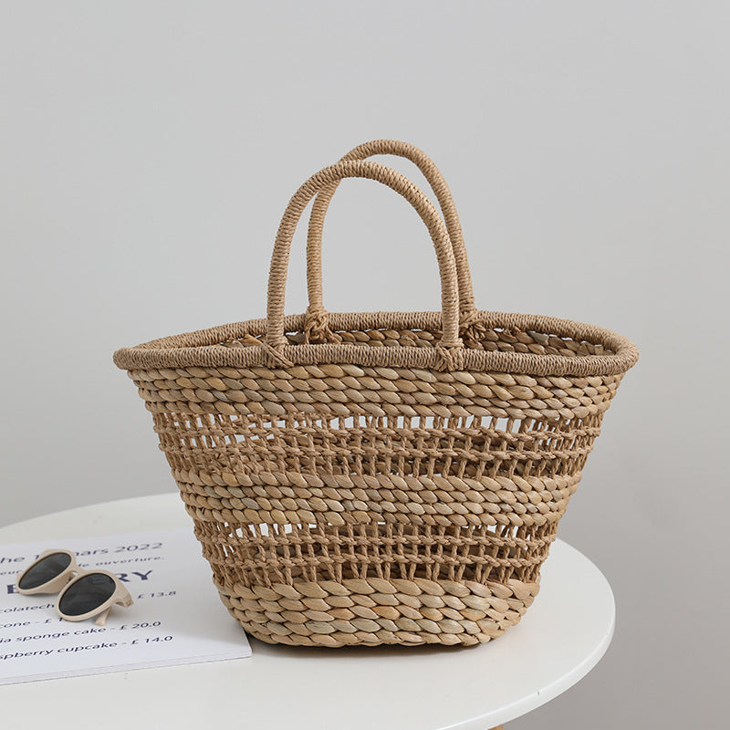Handmade rattan bag with a removable lining insert Stornfield