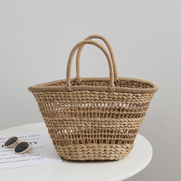 Handmade rattan bag with a removable lining insert Stornfield