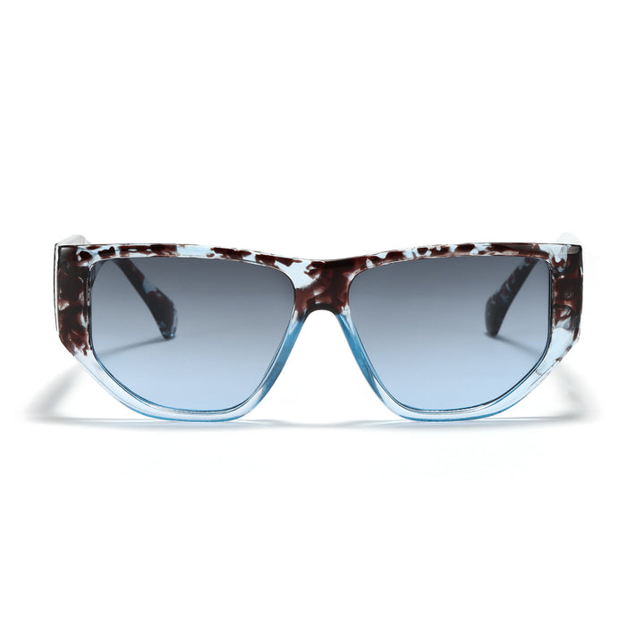 Women's trendy square sunglasses with modern tortoise pattern Stornfield