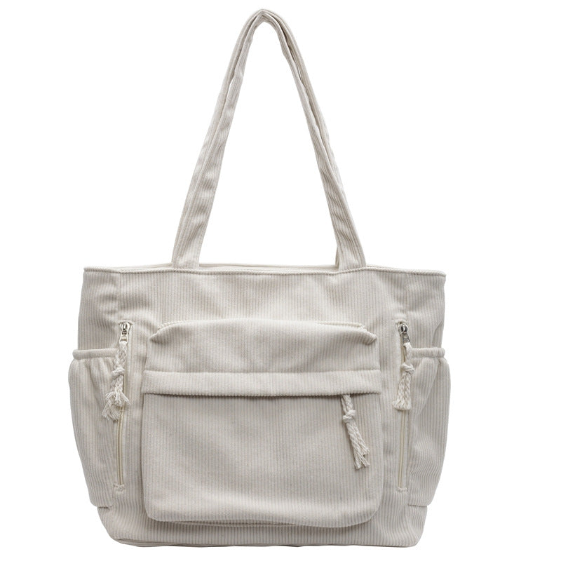 Textured Multi-Pocket Tote Bag Stornfield
