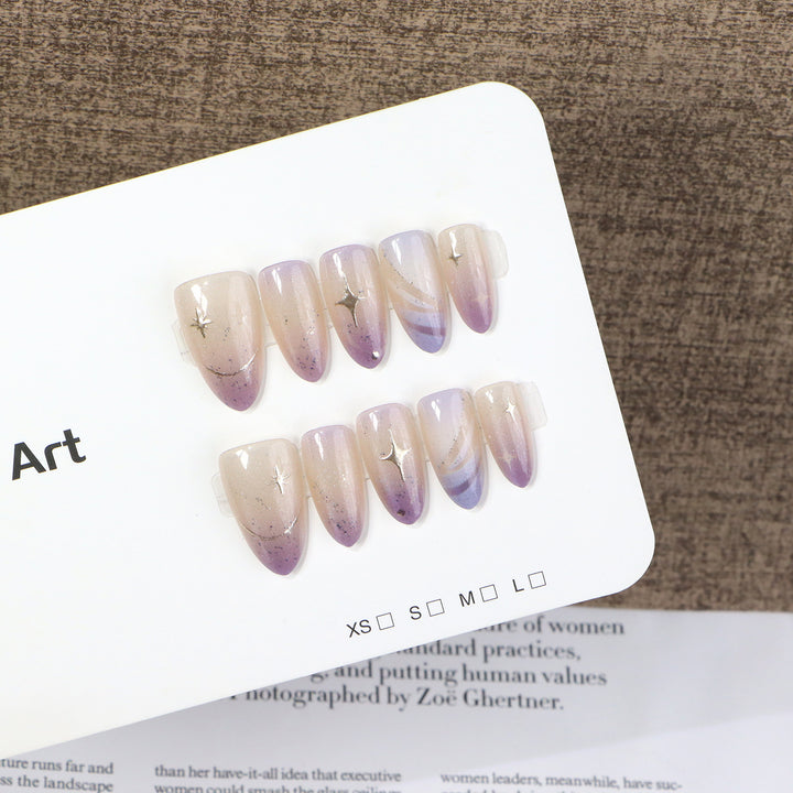 Artistic Ombre Press-On Nail Set Stornfield