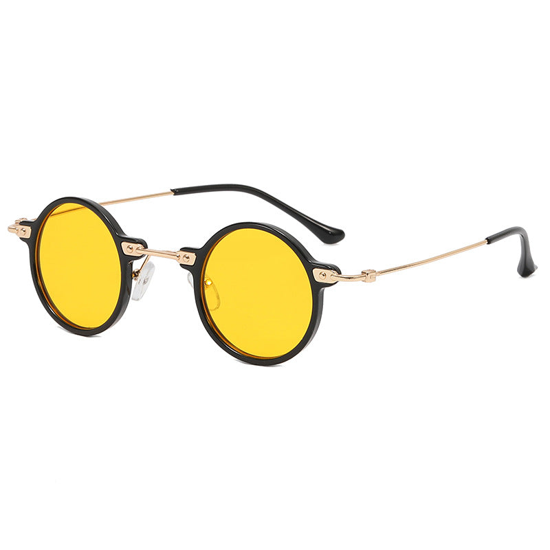 Ladies round glasses with delicate metal frame Stornfield