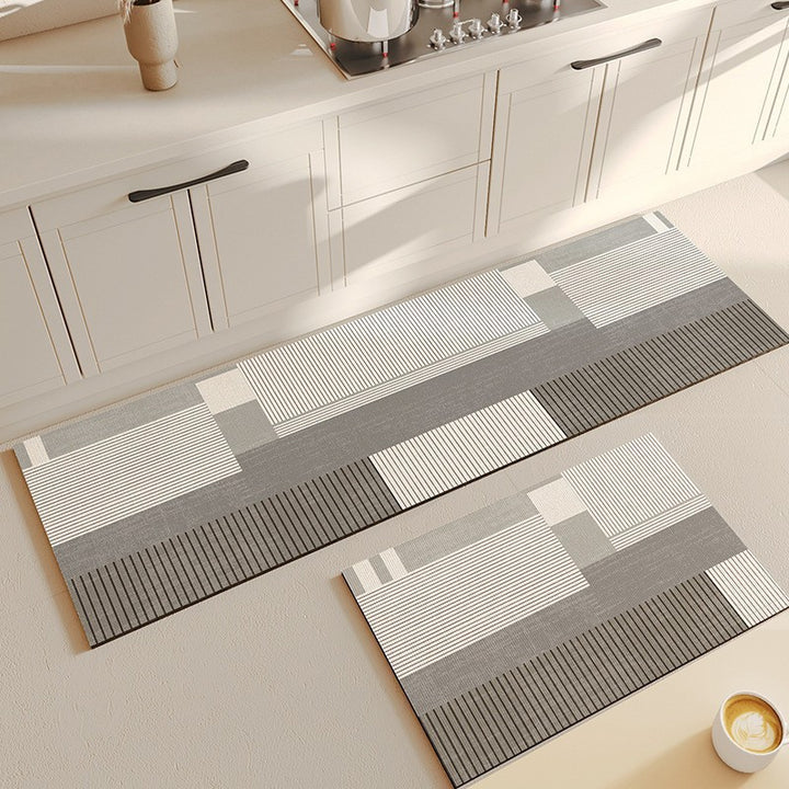 Abstract Geometric Kitchen Runner Mat