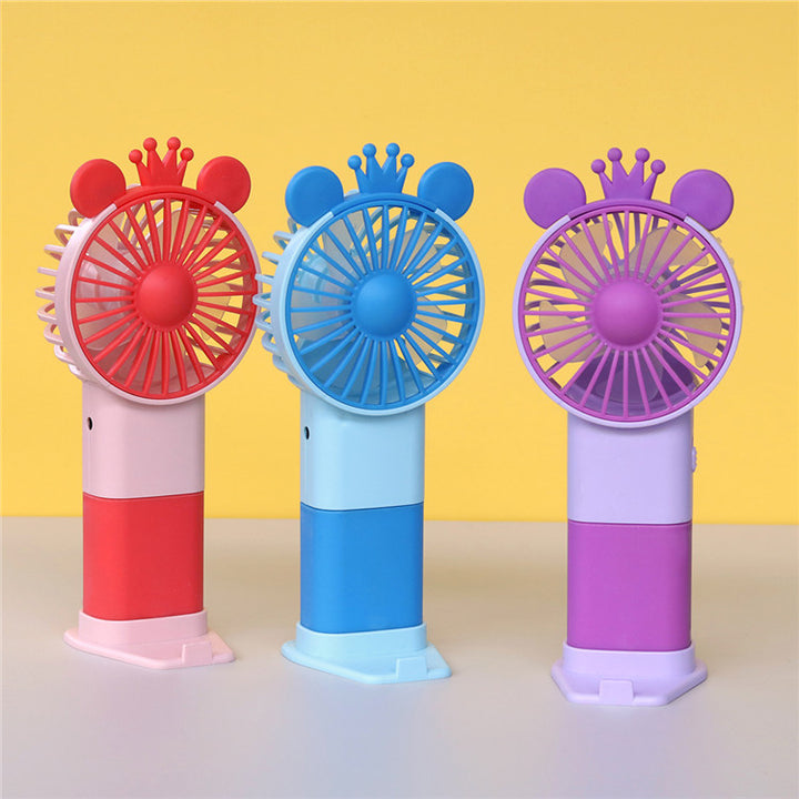 Unisex Portable Hand Fan in Playful Cat Design Stornfield