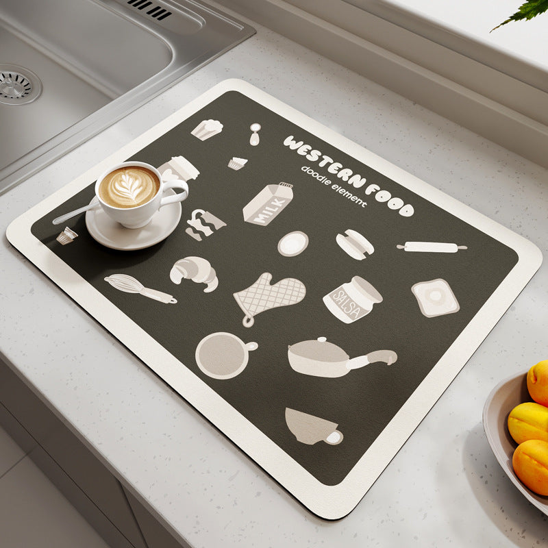 Geometric Patterned Kitchen Mat Stornfield