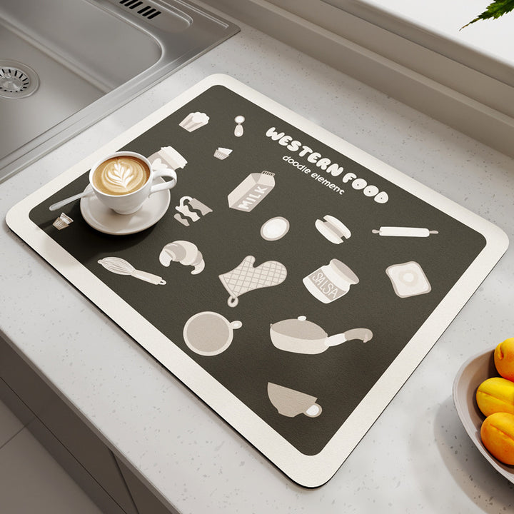 Geometric Patterned Kitchen Mat Stornfield