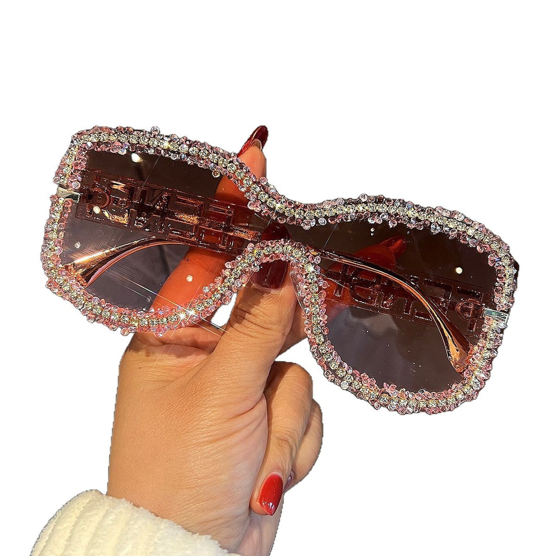 Women's Glamorous Sunglasses with Striking Crystal Frame Stornfield