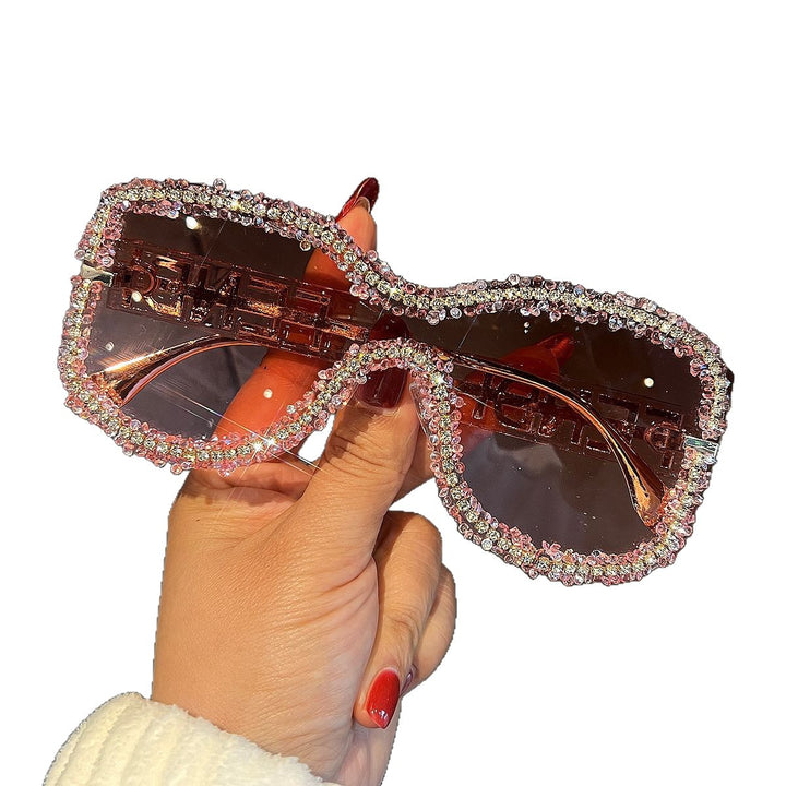 Women's Glamorous Sunglasses with Striking Crystal Frame Stornfield