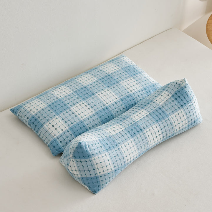 Ergonomic Pillow Set with Creative Grid Design Stornfield