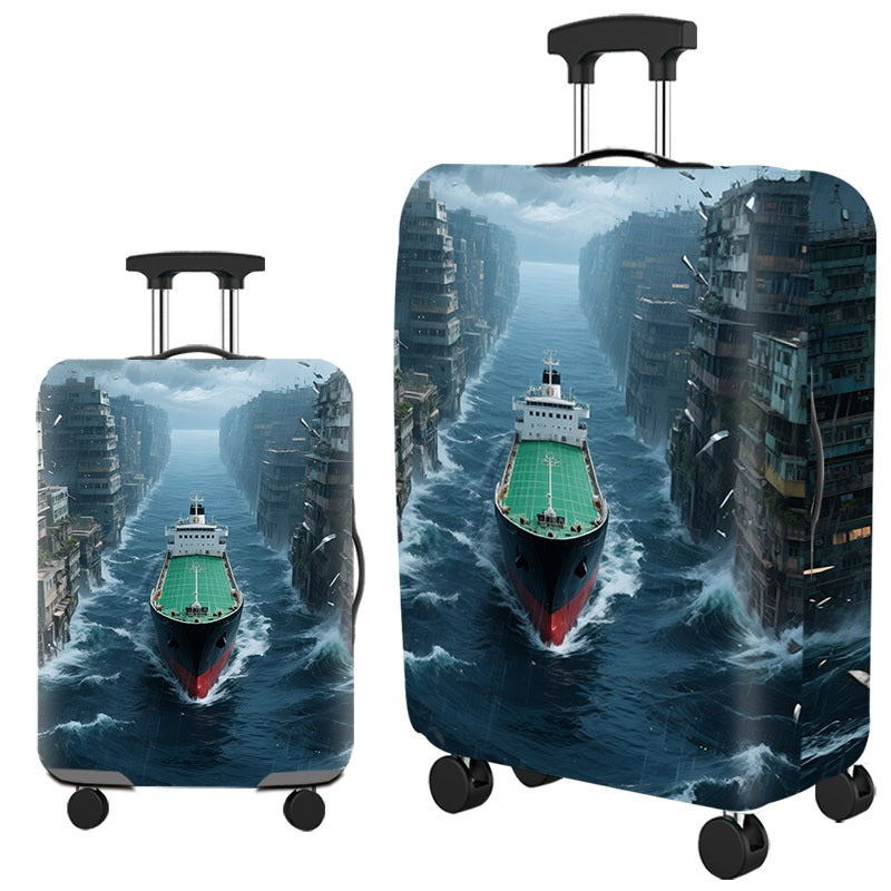 Artistic Cat-Themed Hard Shell Suitcase Stornfield