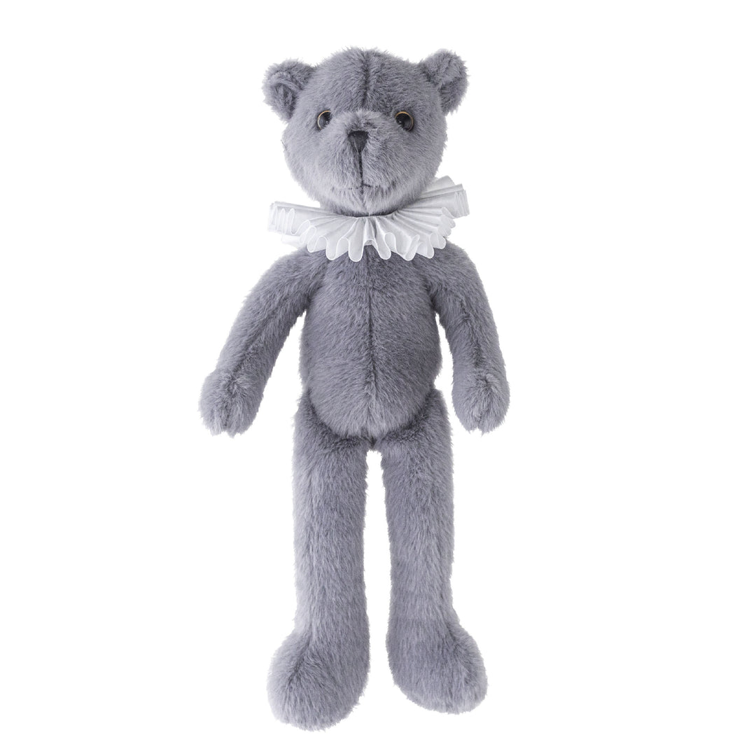 Deluxe Plush Collectible Bear with Velvet Ruffle Collar