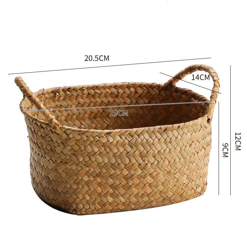 Unisex Braided Storage Basket with Ergonomic Handles Stornfield