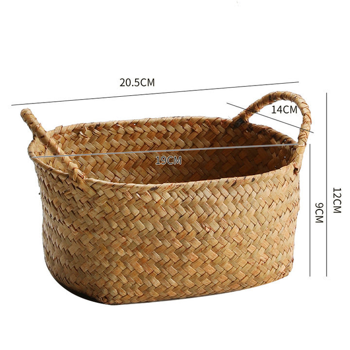 Unisex Braided Storage Basket with Ergonomic Handles Stornfield