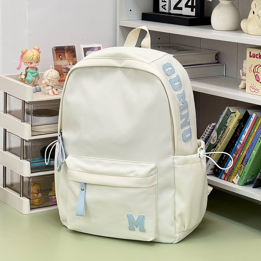 Stylish Canvas Backpack with Plush Keychain Stornfield