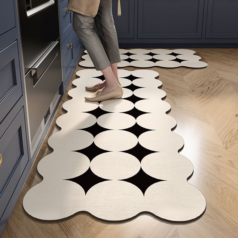 Oversized Geometric Kitchen Runner Mat