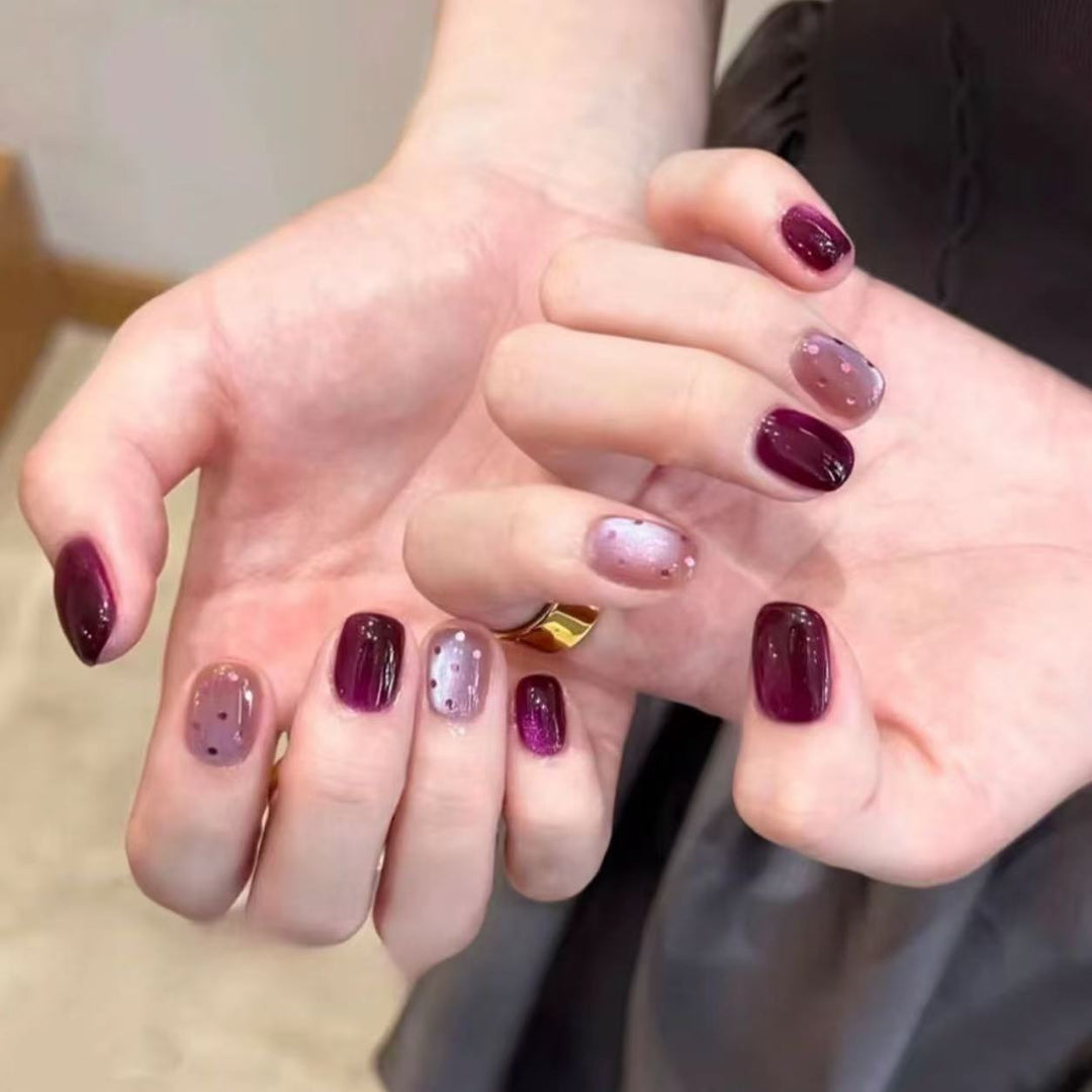 Ombre Glitter Press-On Nail Set Stornfield