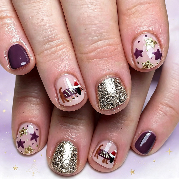 Festive Glitter Nail Art Stornfield