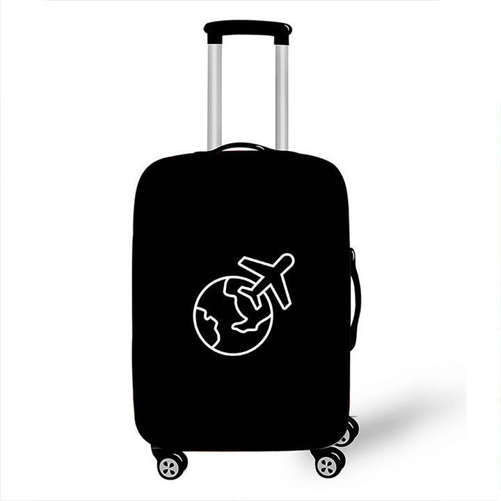 Men's hard-shell suitcase with exclusive airplane design Stornfield