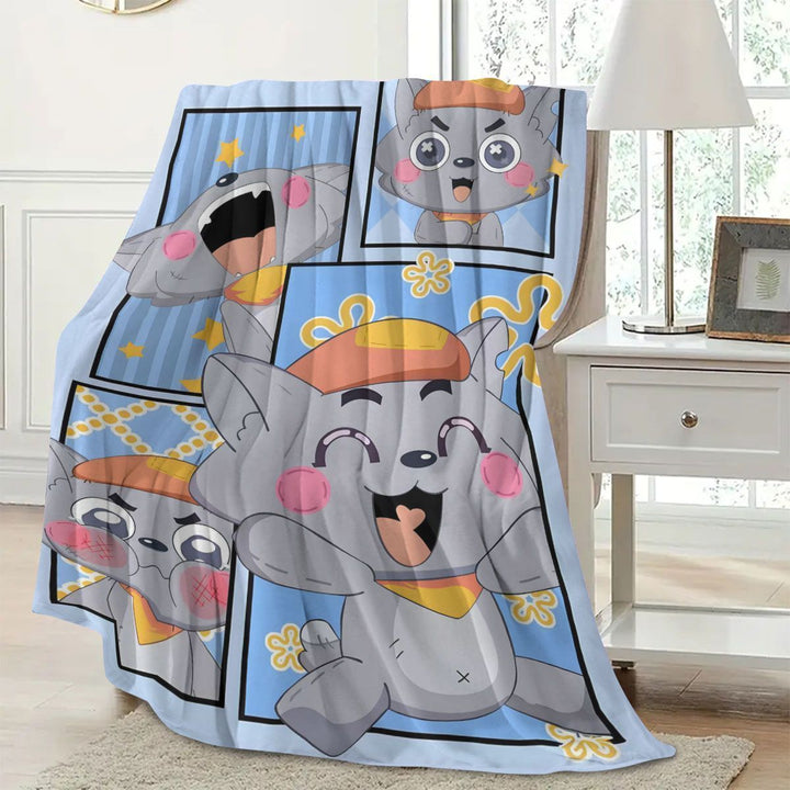 Cartoon Character Fleece Blanket