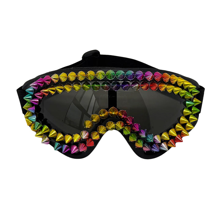 Ladies extravagant ski goggles with colorful studs Stornfield