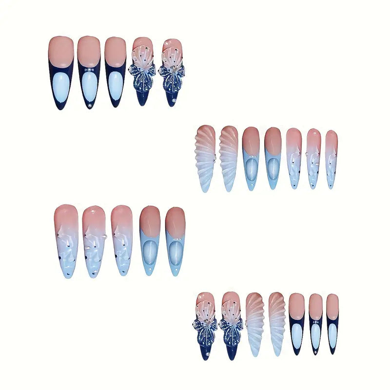 Artistic Butterfly-Inspired Press-On Nails Stornfield