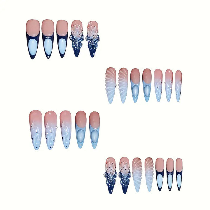 Artistic Butterfly-Inspired Press-On Nails Stornfield