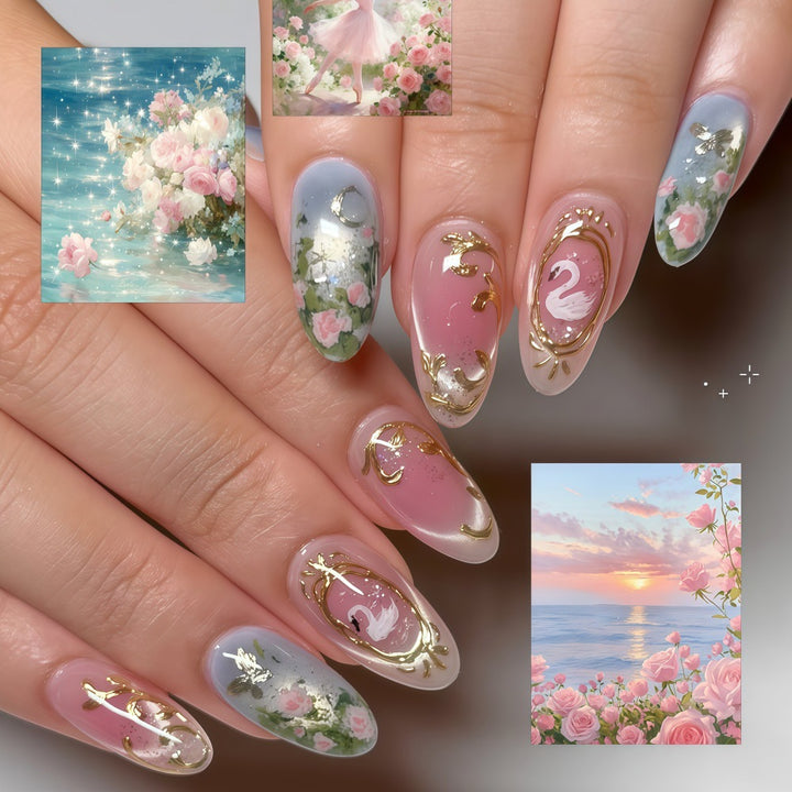 Elegant and playful artificial nails Stornfield