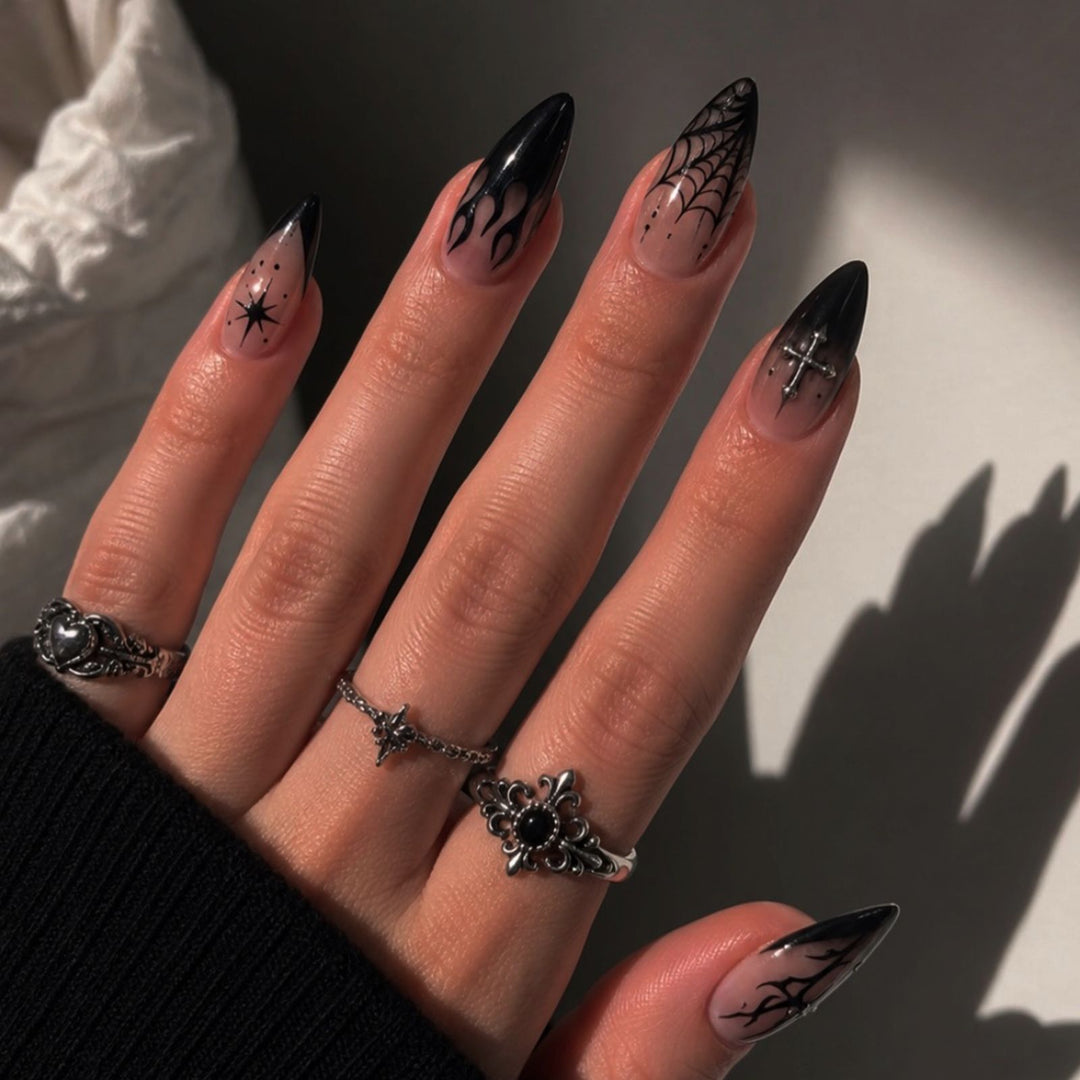 Creative Gothic Art Nail Set Stornfield