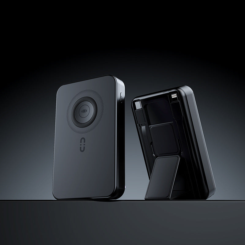 Portable power bank with integrated stand function and fast charging system Stornfield