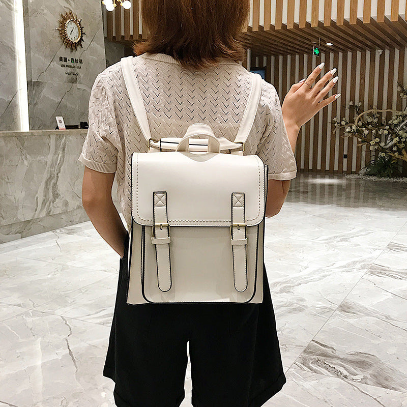 Structured Leather Backpack
