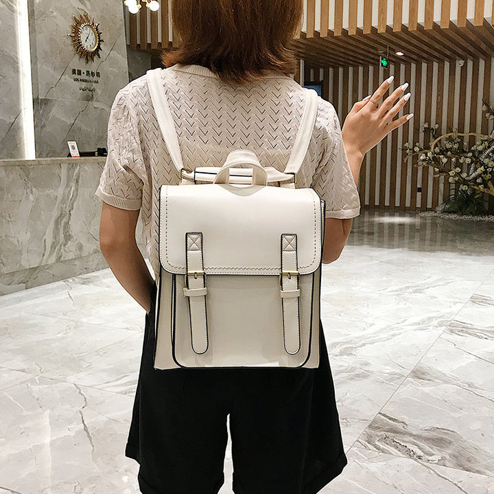 Structured Leather Backpack