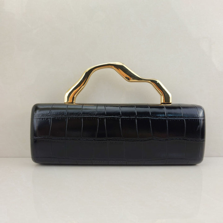 Crocodile Print Evening Clutch