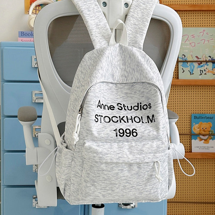 Casual Lightweight Backpack with Cute Plush Charm Stornfield