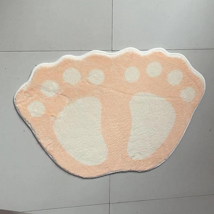 Cute Footprint Bath Mat